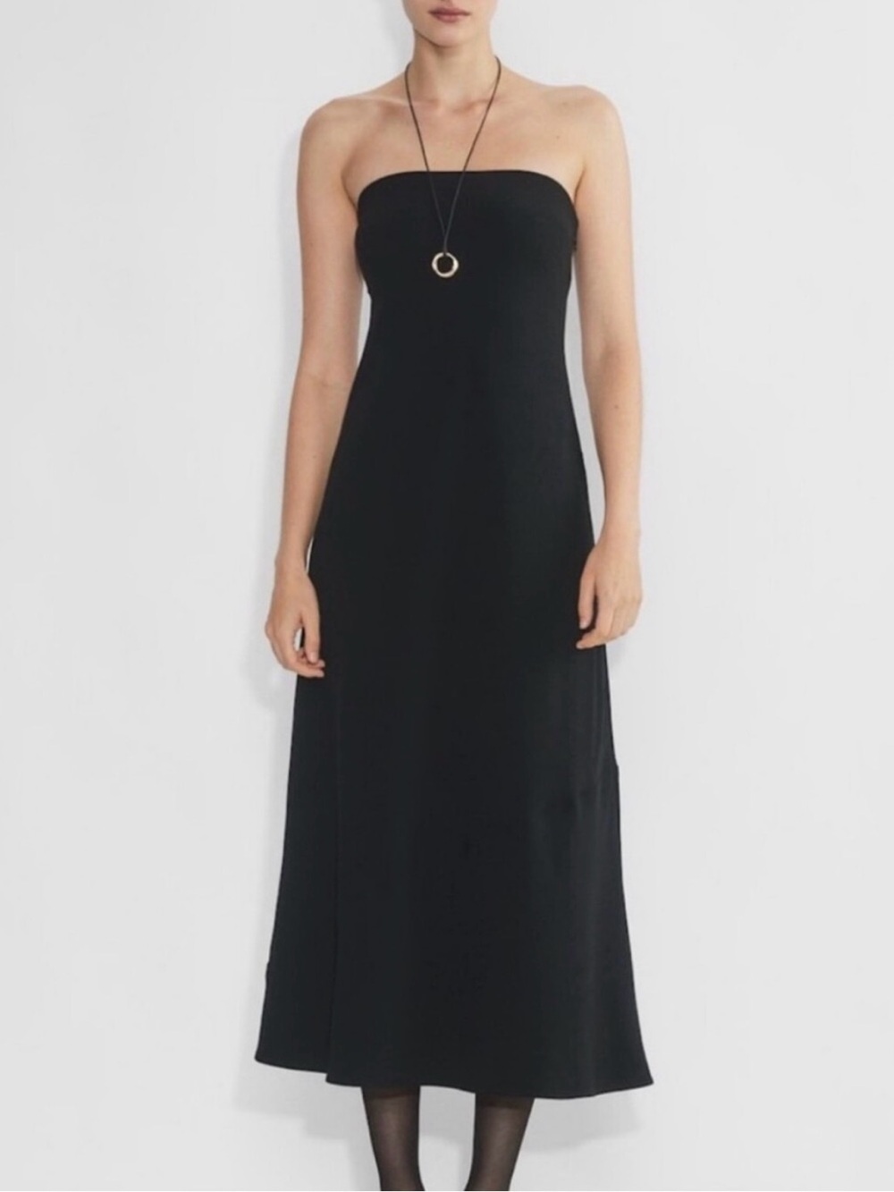 Aritzia Babaton Black Strapless Maxi Dress - Tube Dress